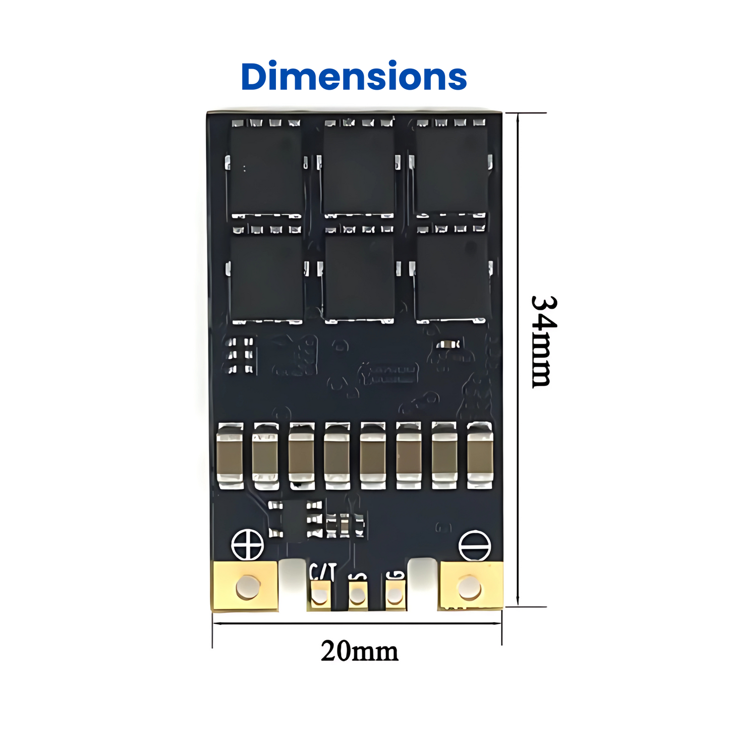 80A Brushless ESC for Small Drones with 32-bit Cortex MCU supporting 4-6S LiPo, PWM Signal