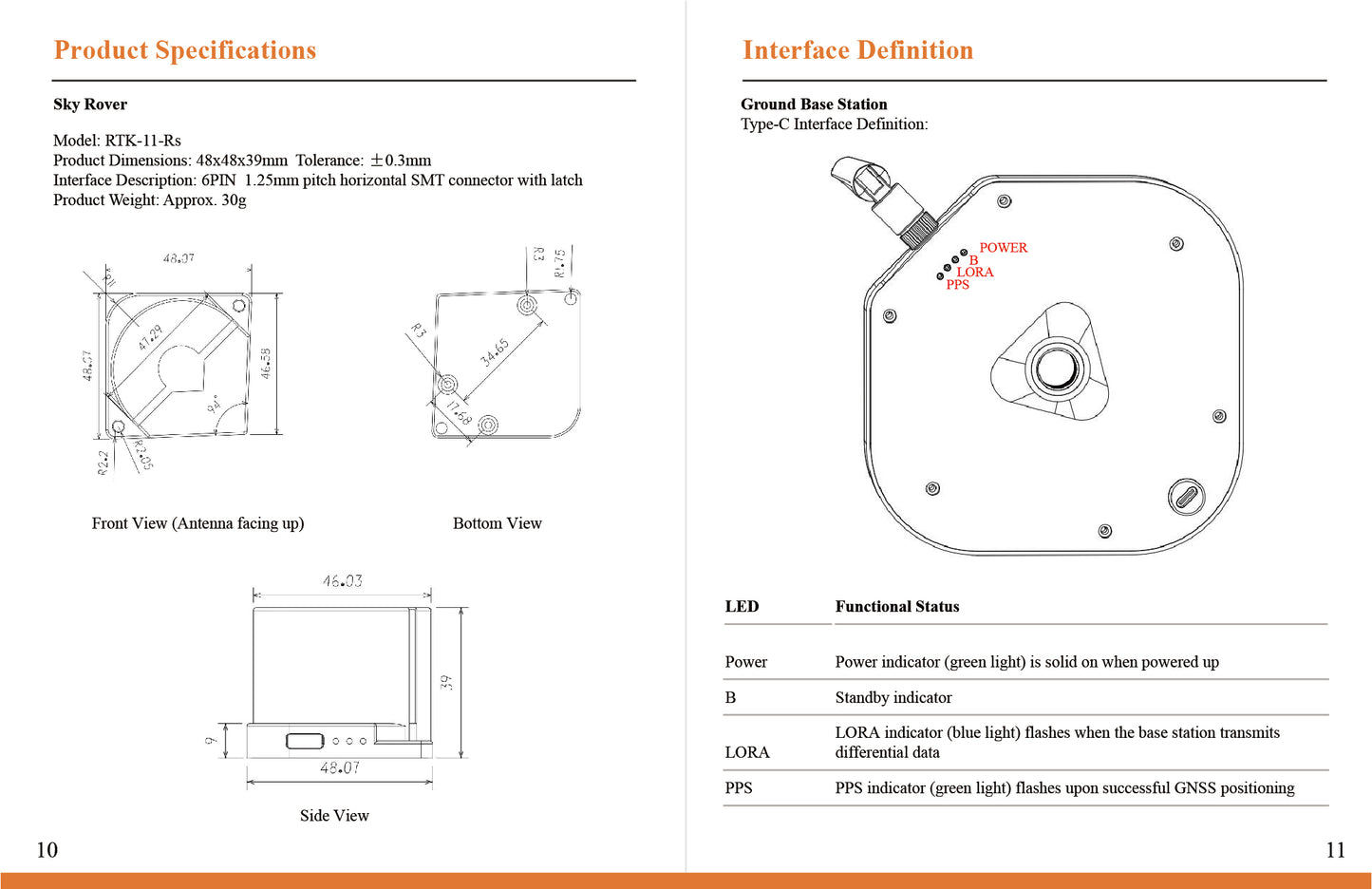 RTK Drone High-Precision Centimeter-Level Positioning 1cm + 1ppm Beidou/GPS/Galileo/QZSS/GLONASS Multi-Frequency 10Hz High-Frequency Updates Supports NMEA-0183 and UBX Protocols
