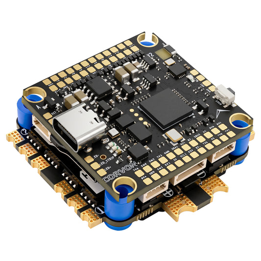 AERO SELFIE 743v2 Flight Controller, STM32H7 480MHz MCU, Dual IMU ICM-42688P BM1088, BMP581 Barometer, IST8310 Magnetometer, Supports 2S-10S LiPo, 12 PWM, 8 UARTs for UAV FPV Drone, Compatible with Betaflight, INAV, Ardupilot, PX4