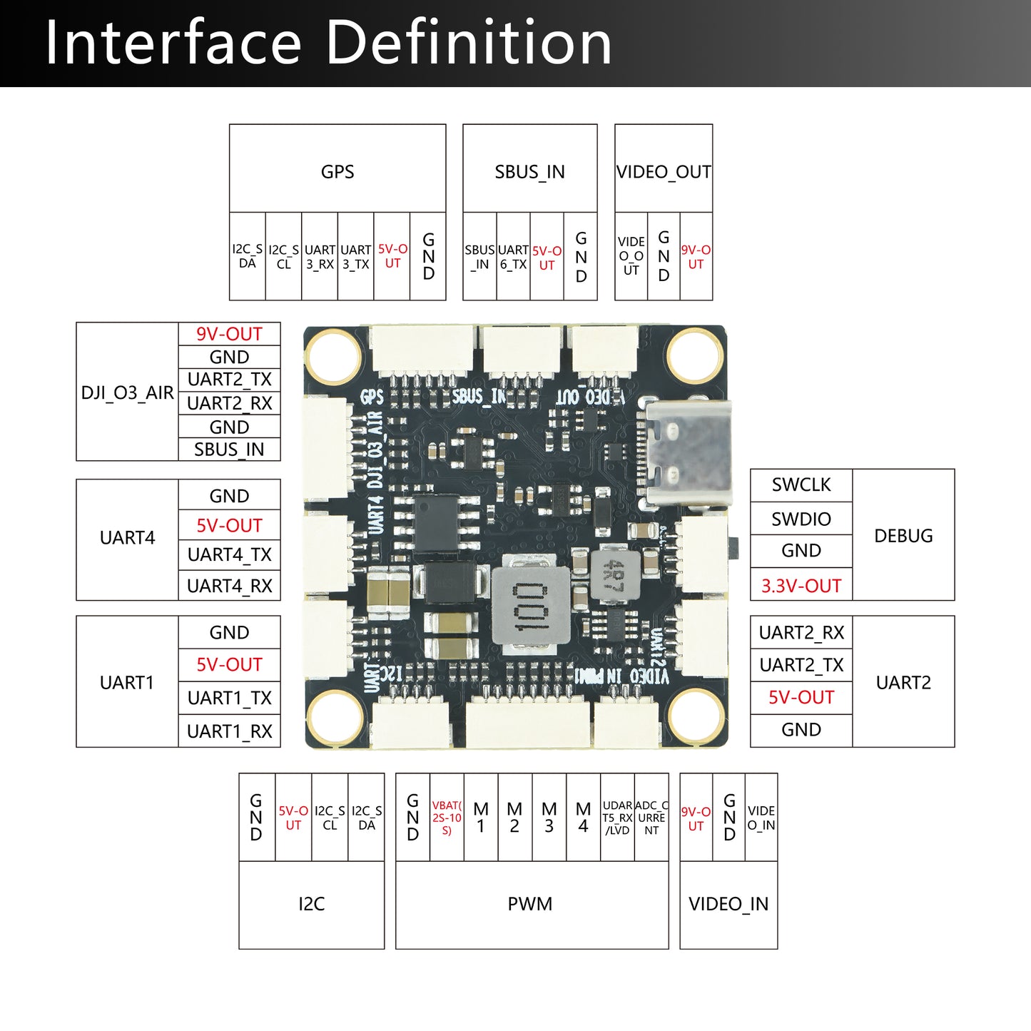 F405NC Drone Flight Controller, 2-10S LiPo, BMI42688 IMU, SPL06/DPS310 Barometer, OSD, 6 UART, 10 PWM, BEC 5V/9V, MicroSD Slot, Supports Betaflight, Ardupilot, INAV
