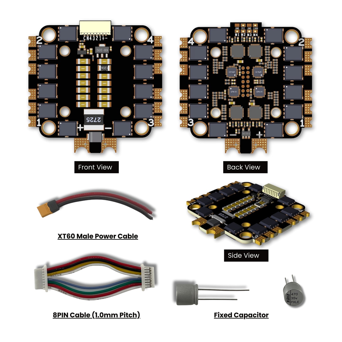 45A 4in1  ESC with supporting items